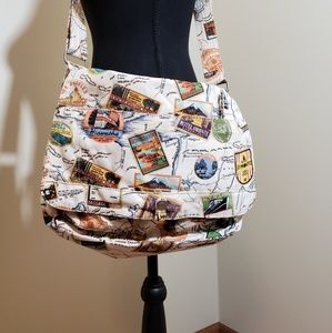 Fossil world traveler messanger bag